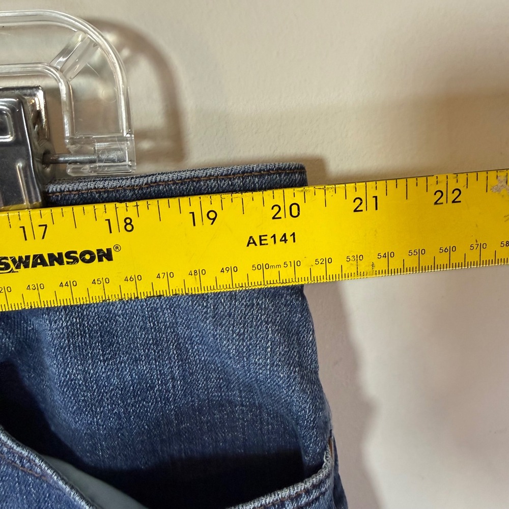 Excellent Eileen Fisher Straight Leg Jeans Womens 16 Blue Good Organic Cotton - Picture 3 of 8
